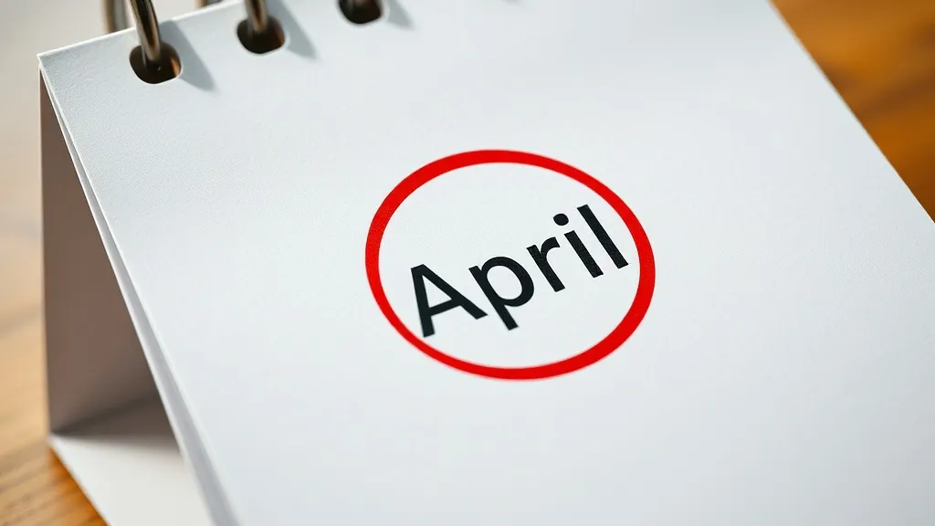 A close up of a paper desk calendar with a red circle around